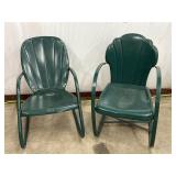 Green Metal Patio Chairs