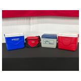 Four Portable Coolers
