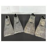 Set of Four Vintage Dive Master Swim Fins