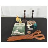 Mixed Lot with Vintage Items, Candlesticks & More