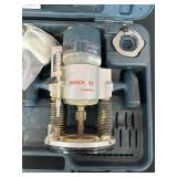 Bosch Router with Accessories and Carrying Case