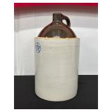 Stoneware 5-Gallon Jug with Brown Glaze and Handle