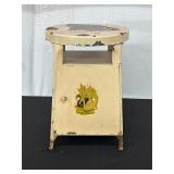 Vintage Painted Metal Stool