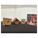 Birdhouses and Hummingbird Feeder