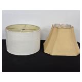 Set of Two Fabric Lamp Shades