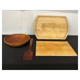 Set of Wooden Kitchenware Items