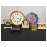 Assorted Clocks With Varied Designs and Brands