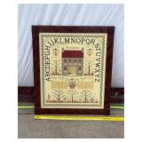 Framed Alphabet Sampler Wall Art
