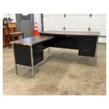L-Shaped Desk With Storage Drawers