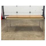 Rectangular Metal and Wood Desk
