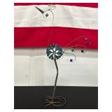 Metal Bird Sculpture With Decorative Accents