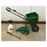 Fertilizer Spreader With Handheld Spreader