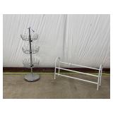 Metal Shoe Rack and White Shoe Rack