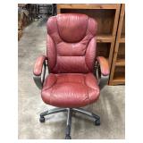 Red Leather Office Chair