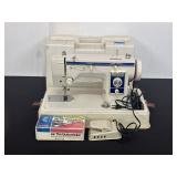 Vintage Sewing Machine with Case and Accessories