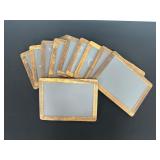 Set of Ten Wooden Framed Chalkboards