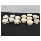 Collection of Floral Teacups, Mixed Designs