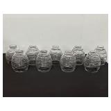 Patriot Lighting Black Rope Barrel Glass Shades