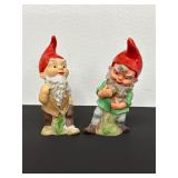 Pair of Garden Gnome Figurines