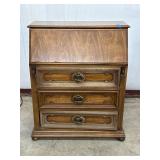 Wooden Secretary Desk With Drawers