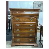 Wooden Chest of Drawers With Brass Handles