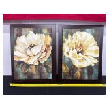 Set of Two Framed Floral Wall Art Prints
