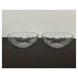 Pair of Clear Glass Marinex Bowls