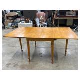 Extendable Wooden Drop-Leaf Table