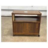 Wooden Cabinet on Casters With Storage