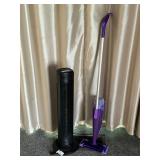 Holmes Tower Fan and Swiffer Mop Combo