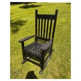 Black Wooden Rocking Chair