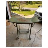 Green Folding Metal Utility Cart