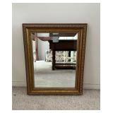 Rectangular Gold-Framed Mirror