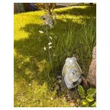 Garden Decor Set w Rabbit and Butterfly Stake