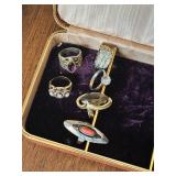 Six Vintage Rings