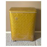 Vintage Golden Laundry Hamper