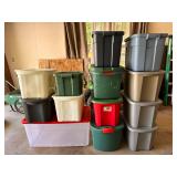 Plastic Storage Bins in Various Sizes