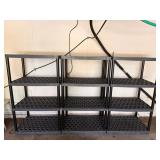 Plastic Four-Tier Shelving Units