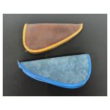 Two Leather Zip-Up Gun Storage Cases