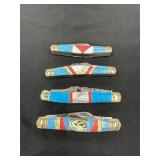 Four Schrade Custom Series Knives