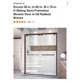 DreamLine Sliding Shower Door, Oil Rubbed Bronze