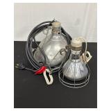 Two Metal Clamp Work Lights