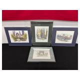 Framed NYC Landmark Prints by Mostoff