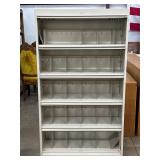 5-Shelf Metal Storage Cabinet with Dividers
