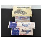 NEW Vintage Model Kits Featuring Cars and Aircraft