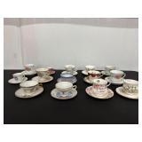 Decorative Teacups and Saucers