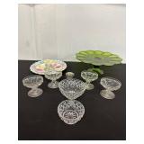 Assortment of Glass Serving Dishes & Platters
