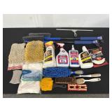 Car Cleaning Supplies and Tools Collection