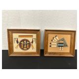 Framed Native American Sand Paintings