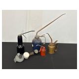 Vintage Oil Cans and Pressure Regulator